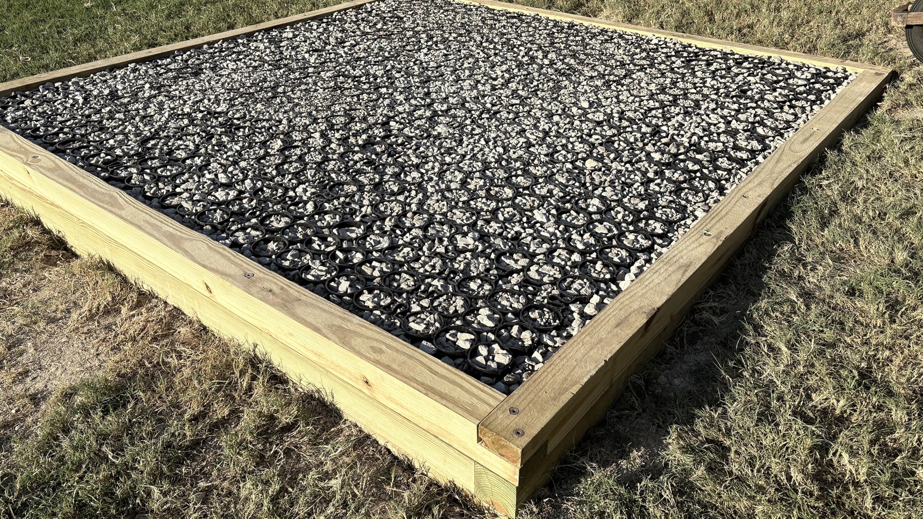 TRUEGRID | PRO LITE Permeable Pavers Designed as Driveway Pavers, Grass Shed Base, Patio RV Pad, Gravel, DIY Outdoor 120,000 lb Load Class Pack of 18 (72 Square Feet) customer photo 1