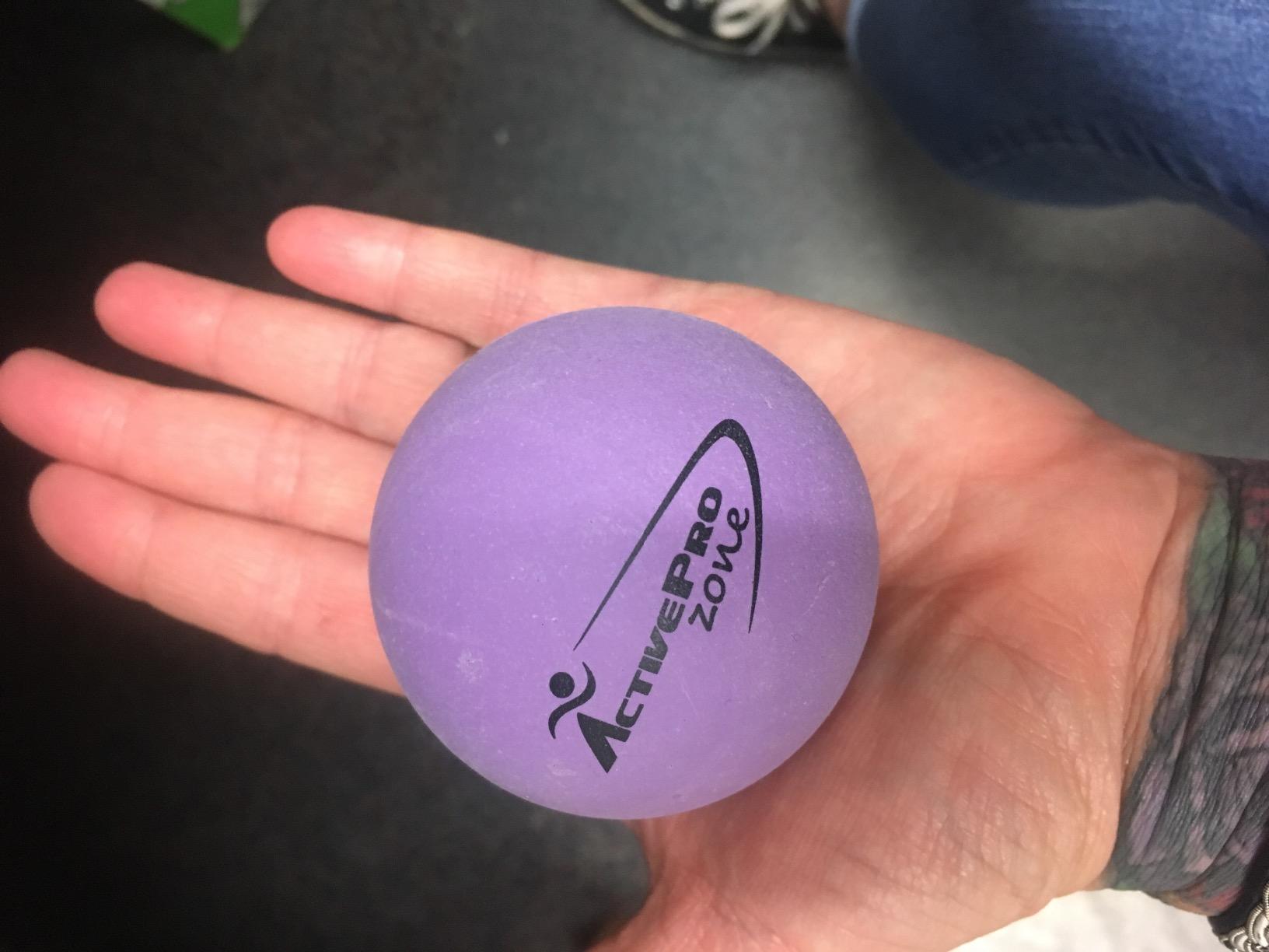 Therapy Massage Ball - Instant Muscle Pain Relief. Proven Effective for Myofascial Release, Deep Tissue Pressure, Yoga & Trigger Point Treatments. Set - 2 Extra Firm Balls W/Mesh Bag. customer photo 2