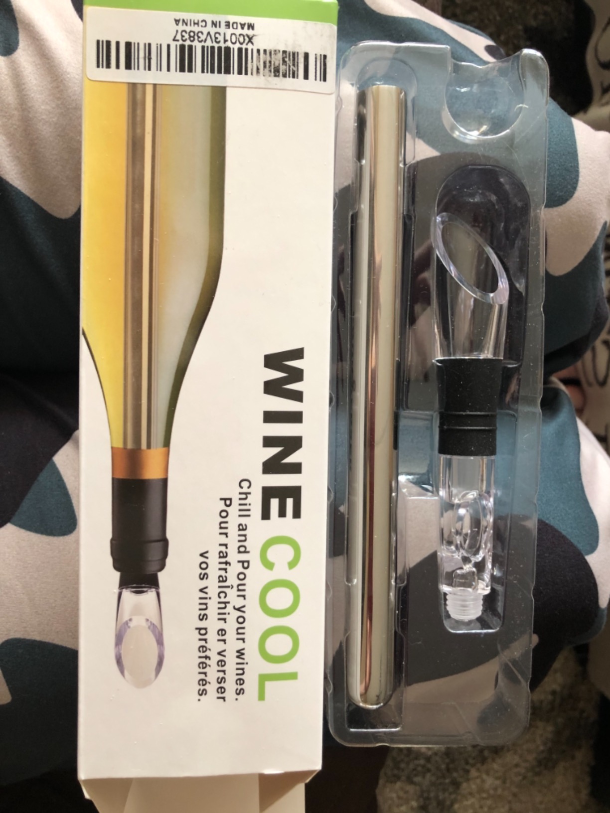 Wine Chiller, 3-in-1 Stainless Steel Wine Bottle Cooler Stick - Rapid Iceless Wine Chilling Rod with Aerator and Pourer customer photo 2