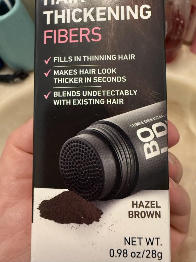 BOLDIFY Hair Fibers (28g) - Fill In Thinning and Fine Hair for an Instantly Fuller, Thicker Look - 14 Shades for Women & Men - Dark Brown customer photo 1