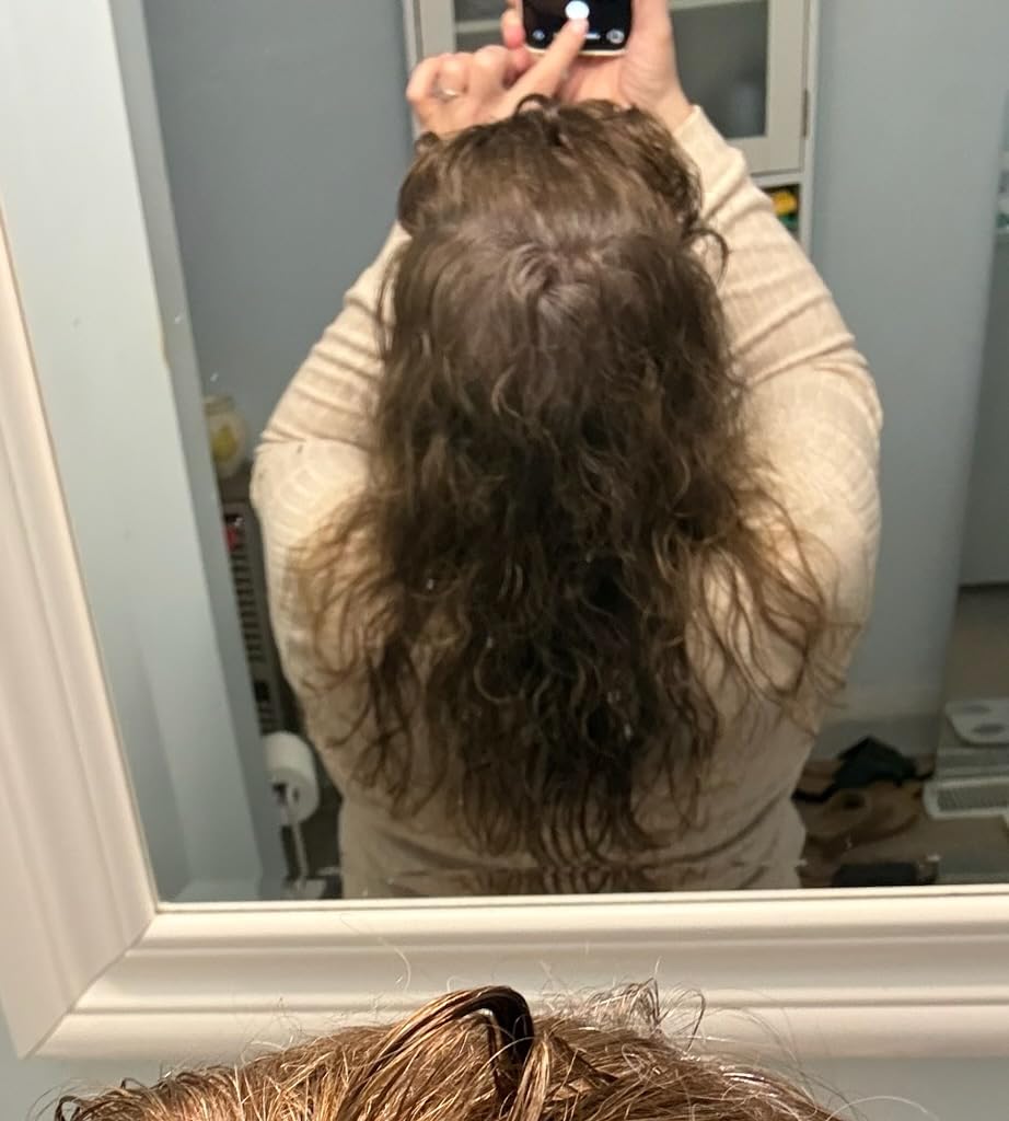 BOLDIFY Hair Fibers (28g) - Fill In Thinning and Fine Hair for an Instantly Fuller, Thicker Look - 14 Shades for Women & Men - Dark Brown customer photo 2