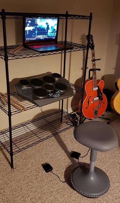 Pyle Pro Electronic Drum kit - Portable Electric Tabletop Drum Set Machine with Digital Panel, 7 Drum Pad, Hi-Hat / Kick Bass Pedal Controller USB AUX - Tom Toms, Hi-Hat, Snare Drums, Cymbals - PTED06 customer photo 1