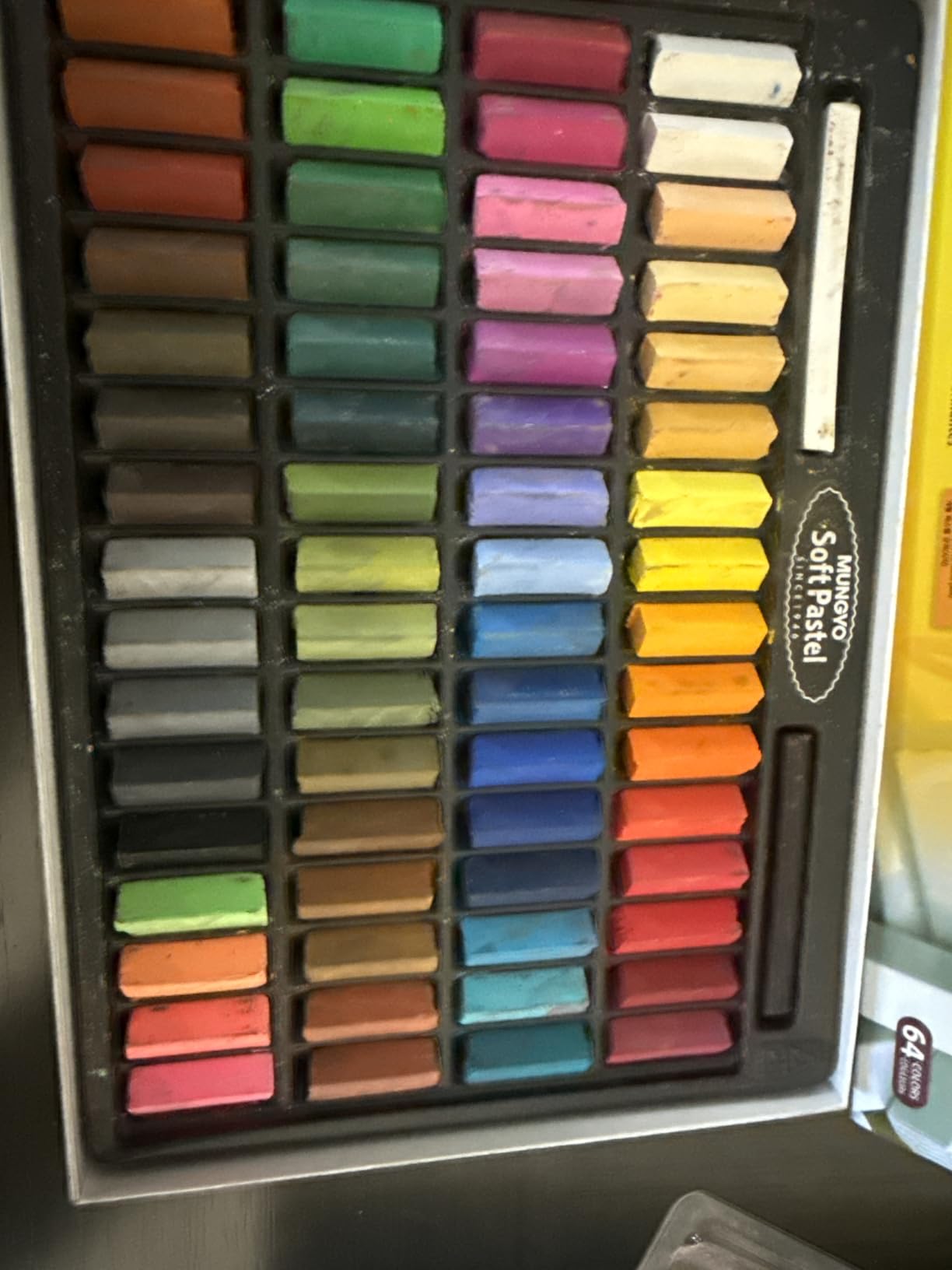 MUNGYO Soft Pastel Set - 64 Vibrant Colors for Artists | Smooth & Blendable | Square Shape customer photo 1