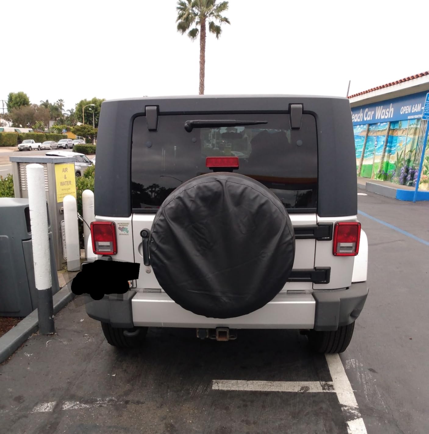 BCP Black Color PU Leather Spare Tire Cover (Fit 31-33 inches) customer photo 2