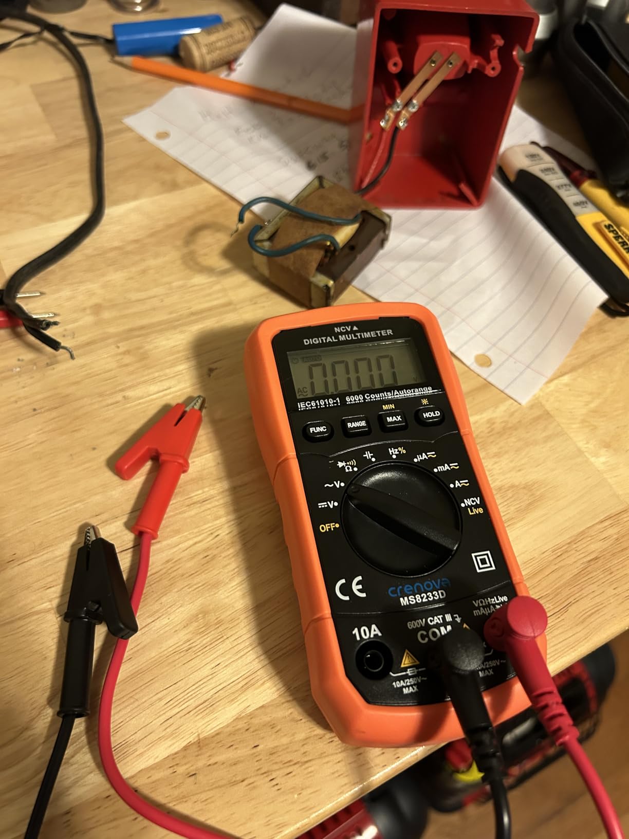 AstroAI Digital Multimeter Tester 2000 Counts with DC AC Voltmeter and Ohm Volt Amp Meter; Measures Voltage, Current, Resistance, Continuity and Diode, Blue customer photo 1