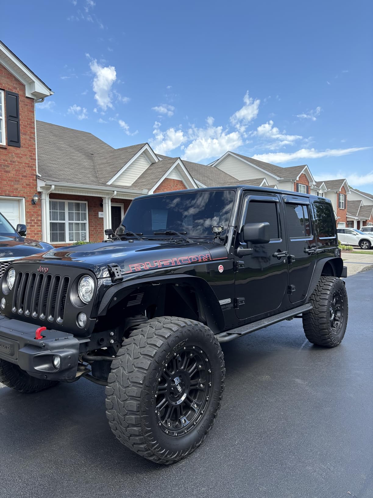 Hooke Road Wrangler JK Flat Fender Flares for 2007-2018 Jeep Wrangler JK JKU 2/4 Doors, Front & Rear Steel Fenders - 4PCS Set customer photo 1
