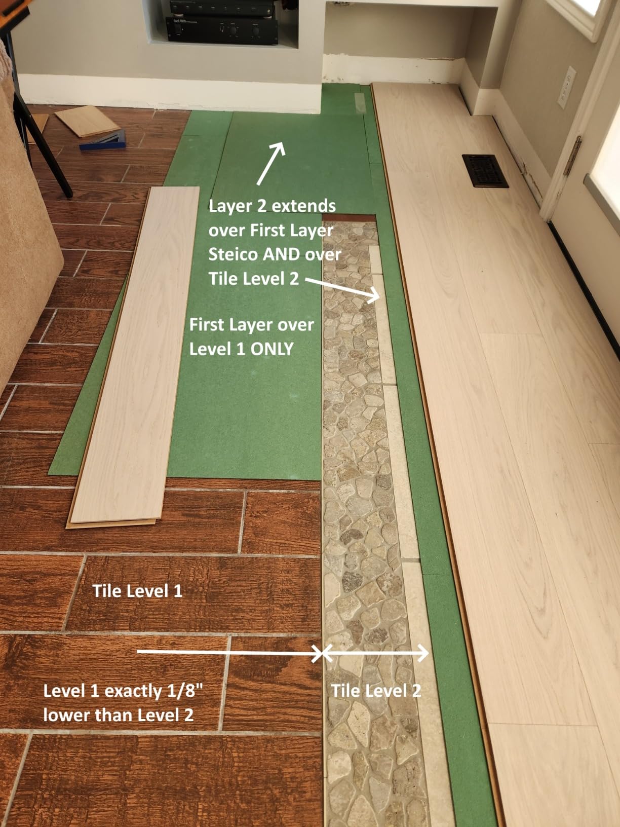 Wood Fiber Flooring Underlayment, 3mm (1/8 Inch) Thickness - 90 Sq Ft, Natural Soundproofing Insulation, for Laminate, Vinyl, LVT, LVP, or Hardwood customer photo 2