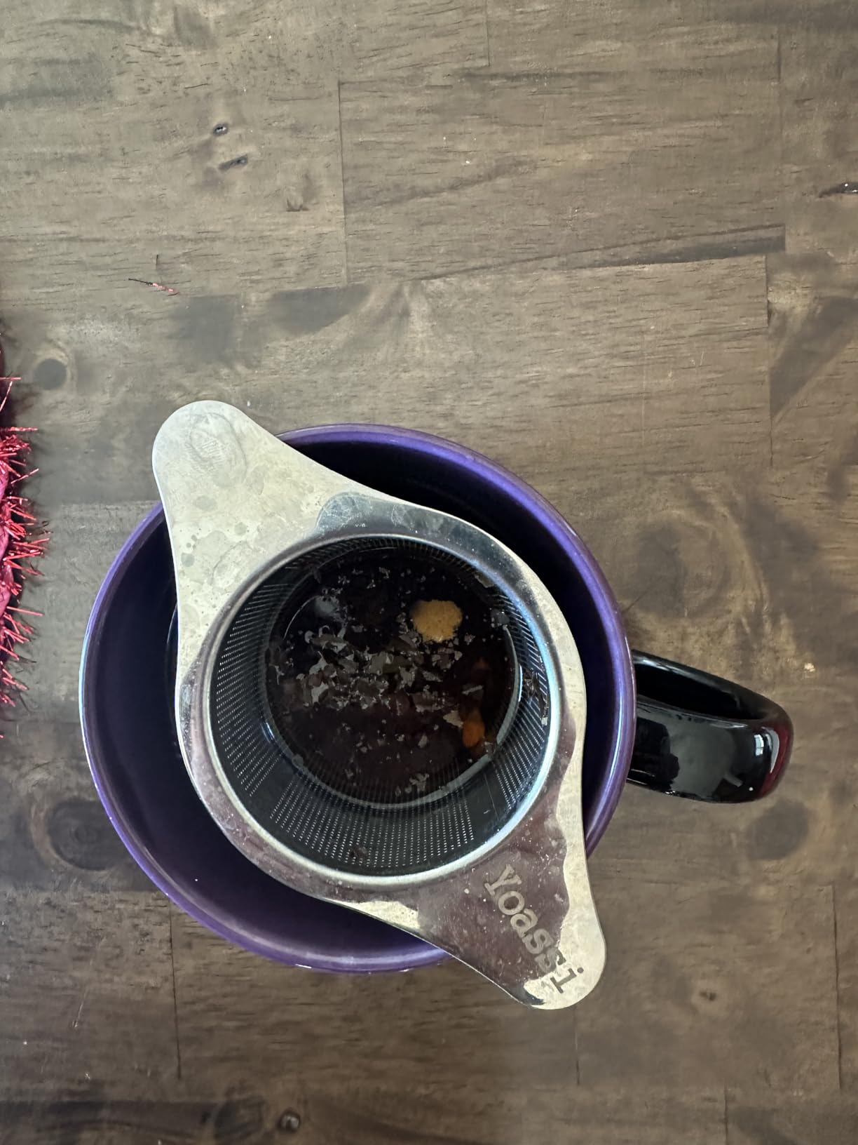 Extra Fine 18/8 Stainless Steel Tea Infuser Mesh Strainer with Double Handles customer photo 1