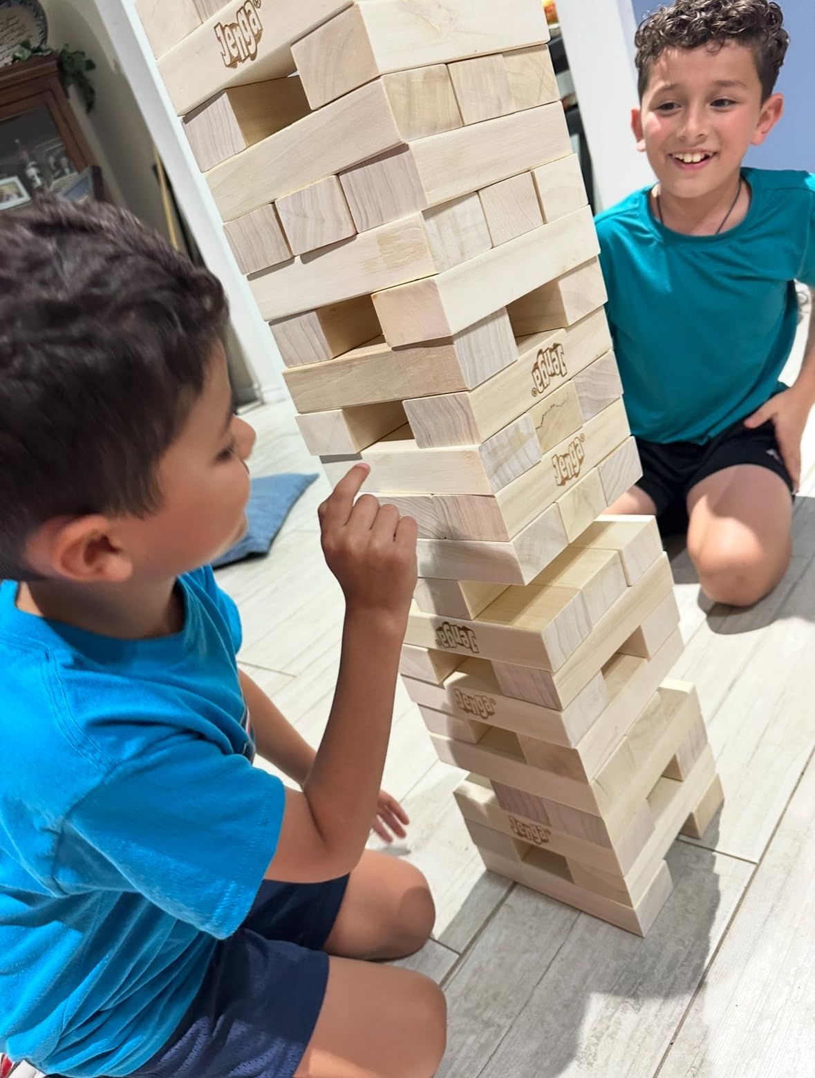 Jenga GIANT - Hardwood Blocks - Stacks to Over 5 feet - Officially Licensed customer photo 1