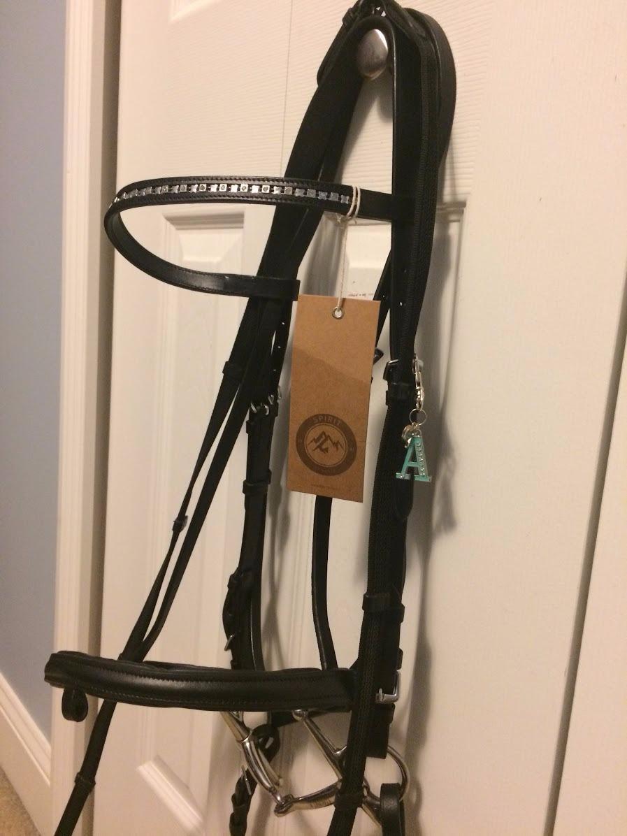 HORZE Weston Padded Leather Snaffle Bridle with Flash Noseband and Web Reins | English Bridle for Horses customer photo 1