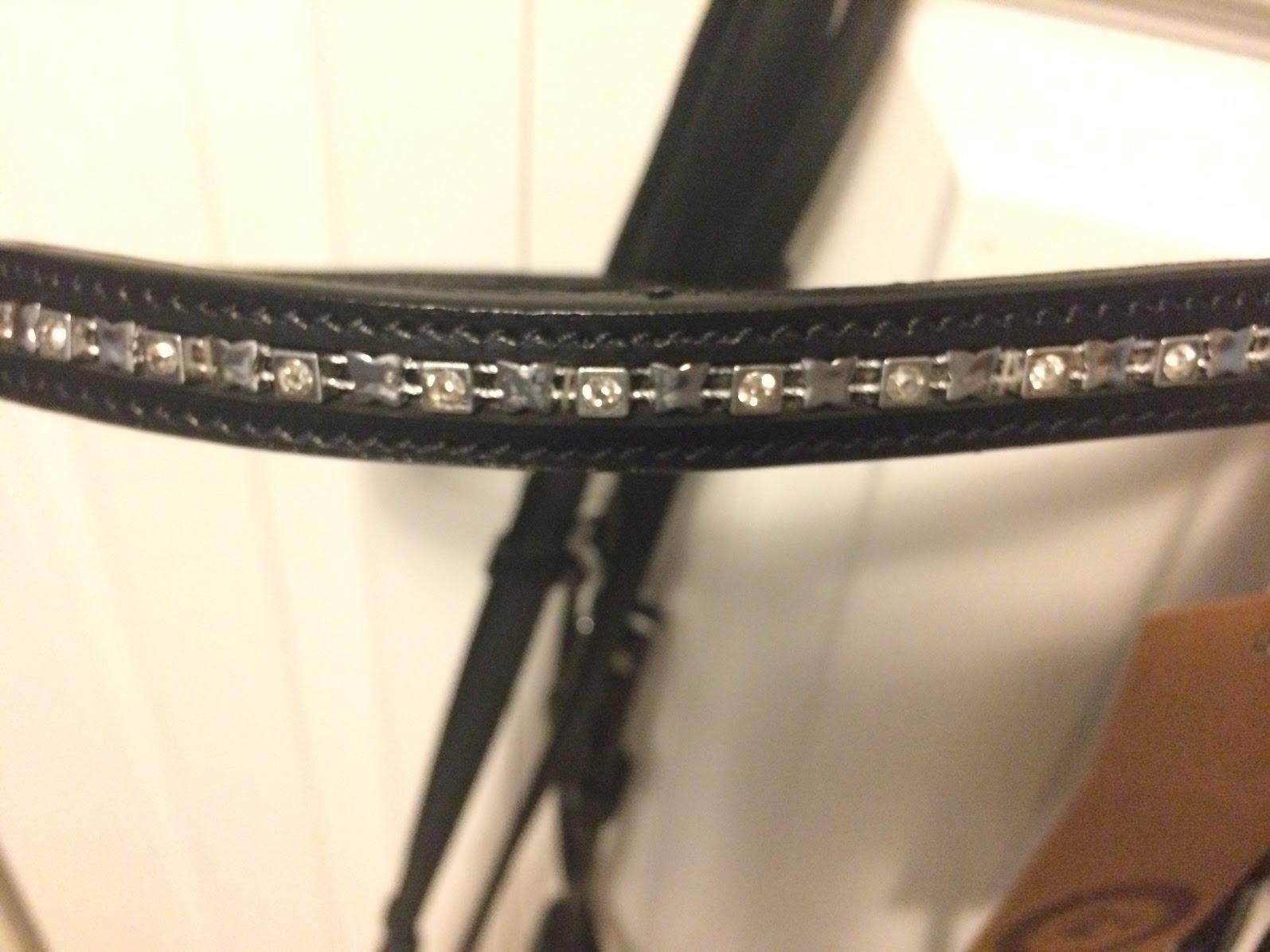 HORZE Weston Padded Leather Snaffle Bridle with Flash Noseband and Web Reins | English Bridle for Horses customer photo 2