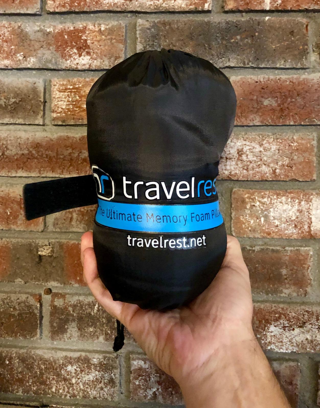 Nest Neck Support Pillow - Travel Essentials, Memory Foam, Compact Travel Pillow for Long Flights, Plane Sleeping Accessories, Comfortable, Compact, Washable, Attaches to Luggage - Gray customer photo 1