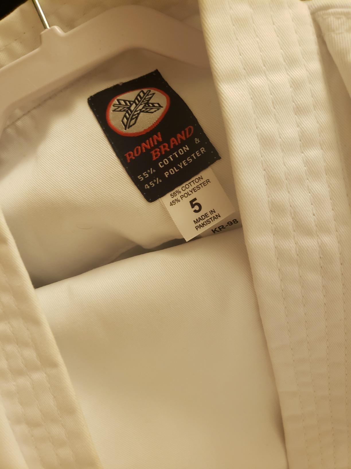Ronin Karate Gi - Lightweight Student Training Uniform - Advanced Quality 100% Cotton Martial Arts Gi - Adults & Kids. customer photo 2