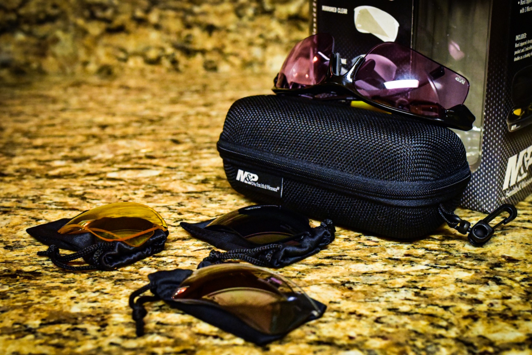 Smith & Wesson M&P Harrier Half Frame Interchangeable Shooting Glasses with Impact Resistance & Anti-Fog Lenses, Black, 1Size customer photo 1