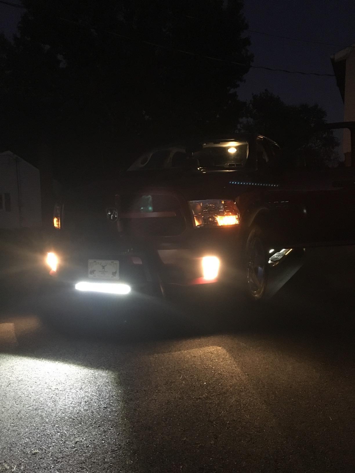 Lund 86521204 Revolution Bull Bar with Integrated LED Light Bar Black Steel for 2009-2018 Dodge Ram 1500 Excludes Rebel 2019 Ram 1500 Classic customer photo 1