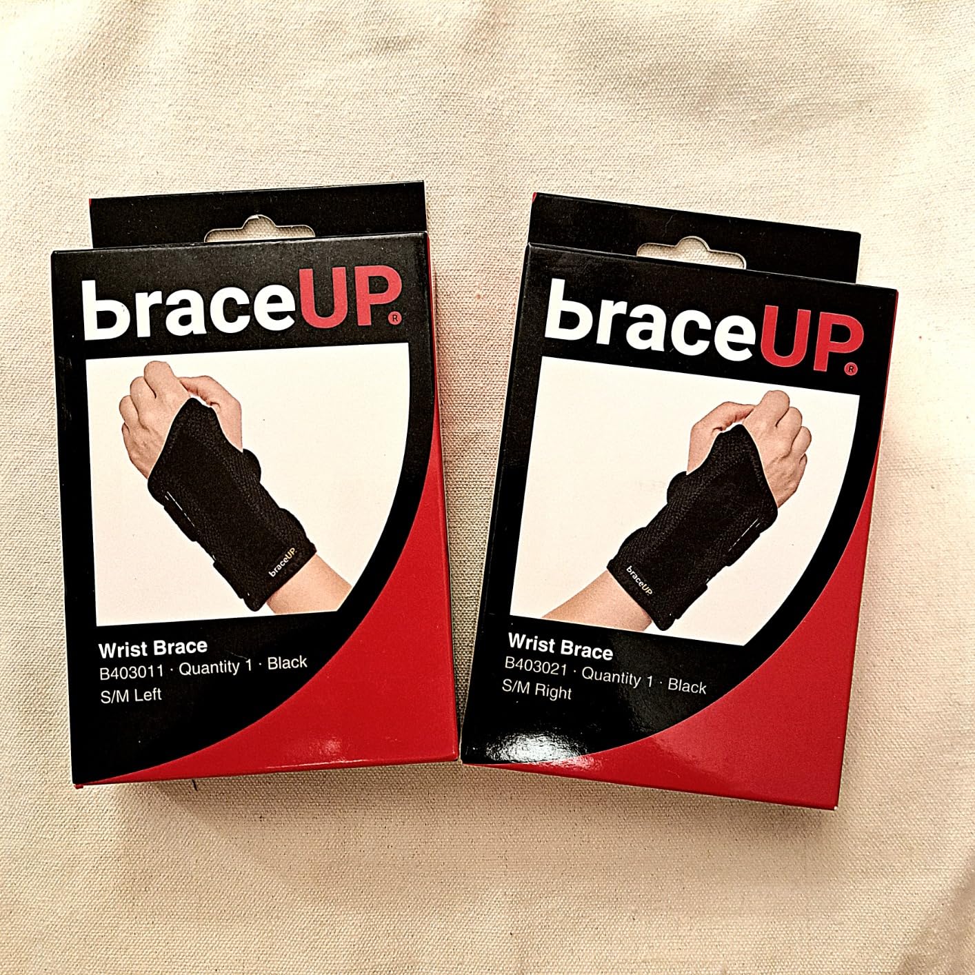 BraceUP Wrist Splint for Carpal Tunnel Right Left Hand Wrist Support for Women and Men, Daytime and Night Use, Wrist Brace for Pain Relief and Arthritis - Left Wrist (S/M) customer photo 2