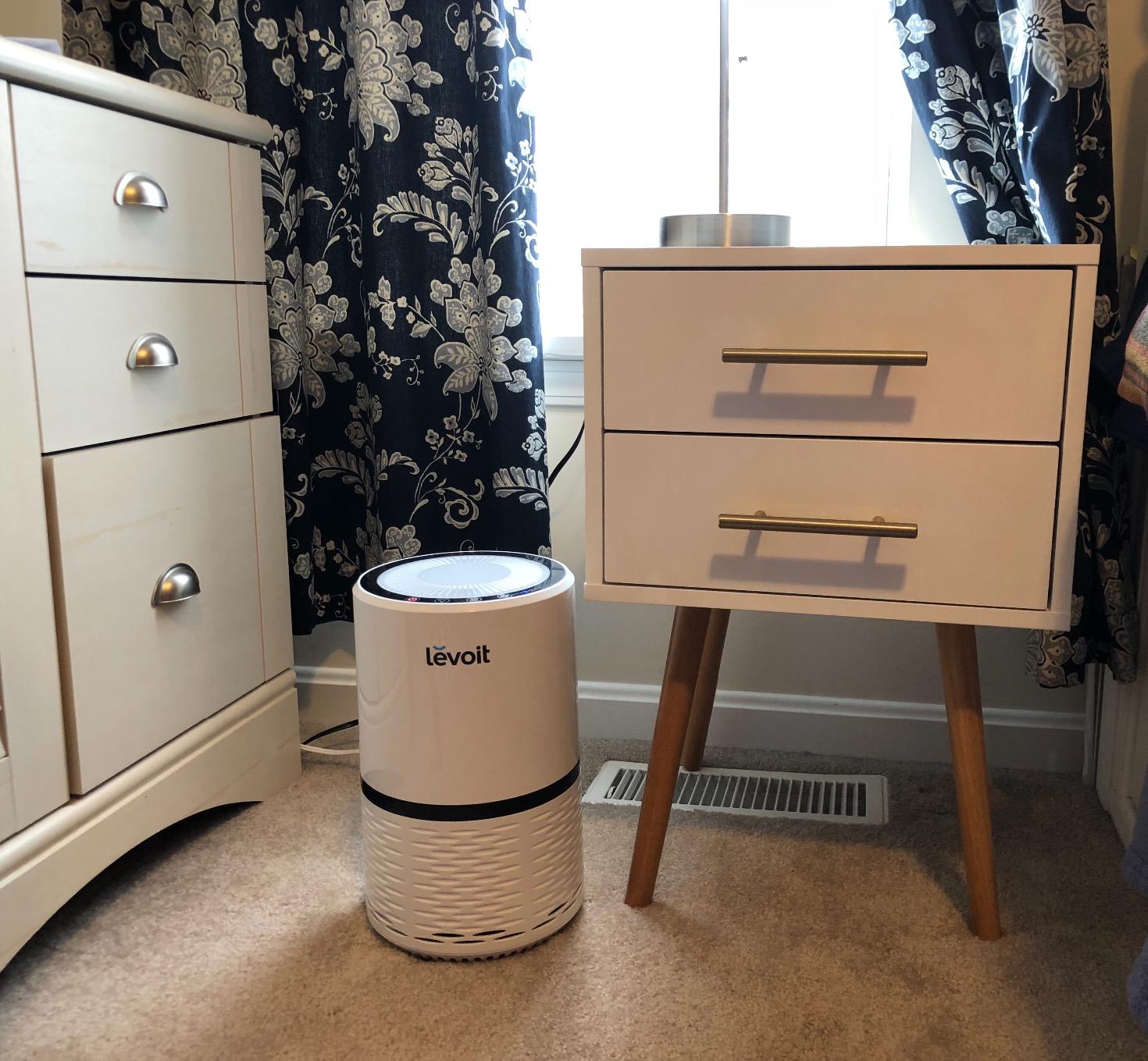 Levoit Air Purifier for Home, AHAM Verifide, High-Efficiency Filter for Smoke, Dust, Pollen, and Odors in Bedroom, Office, or Nursery, Optional Night Light, Quiet Operation, LV-H132, White customer photo 2