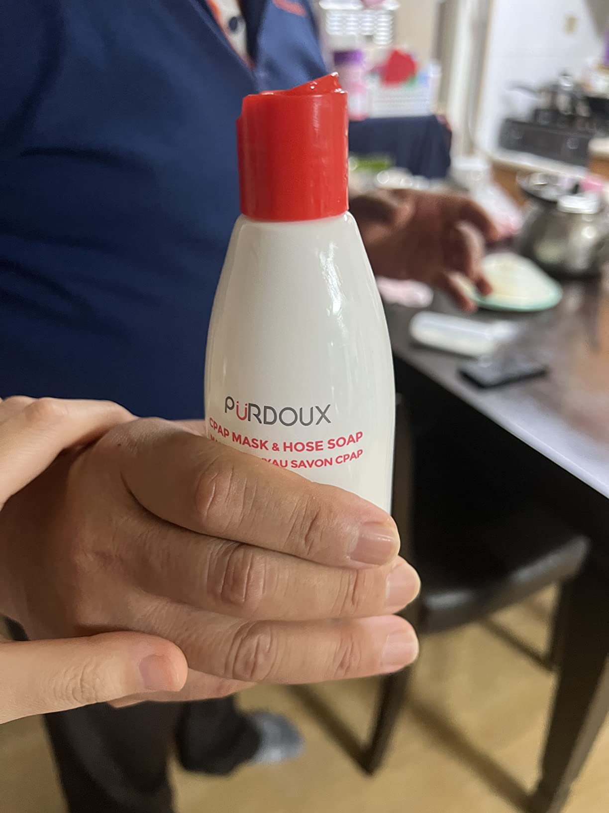 PURDOUX CPAP Mask & Hose Cleaning Soap (Pack of 3 Bottles, 250 ml / 8.4 oz Each) (3 x Grapefruit-Lemon Scent) customer photo 1