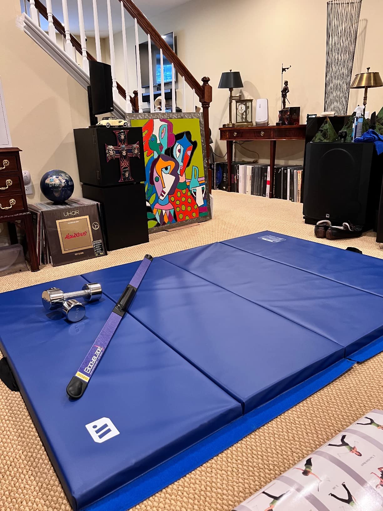 We Sell Mats - 4 ft x 6 ft x 2 inch - Personal Fitness & Exercise Mat for Home Workout - Lightweight and Folds for Carrying - All Purpose Gym Mat - Thick Mat for Yoga, Pilates, Stretches, Floor Exercises customer photo 2