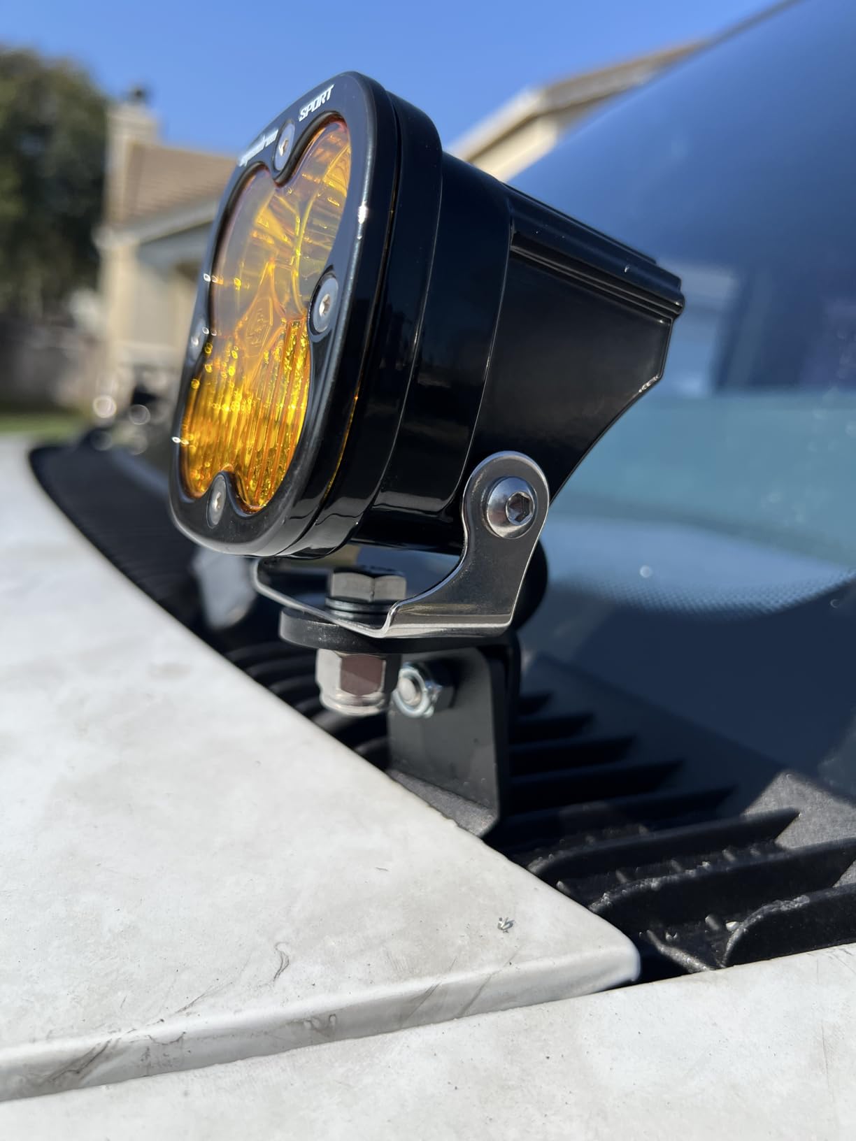 Baja Designs Squadron Sport LED Light Pod Pair - 2 PCS LED with Wiring Harness (Driving Combo; Amber) customer photo 1