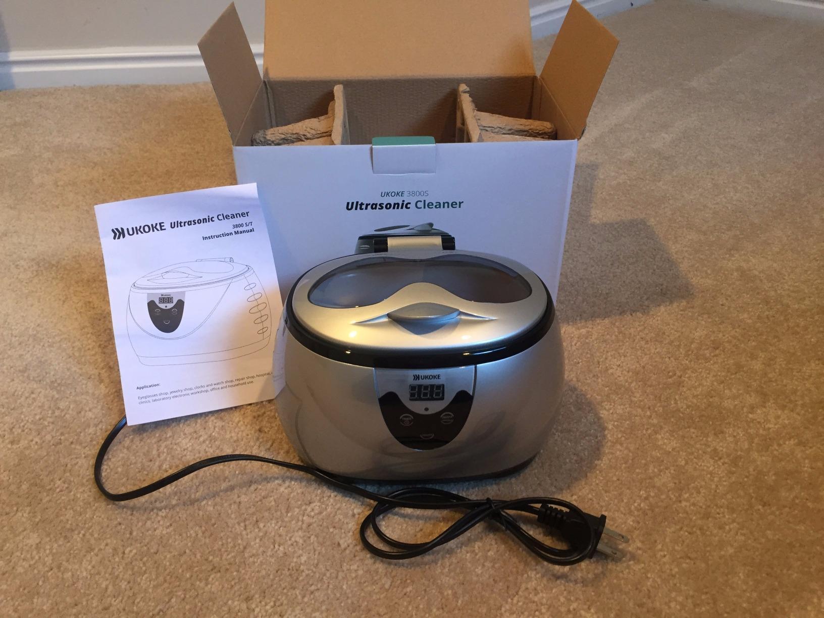 Ukoke Ultrasonic Jewelry & Retainer Cleaner - Professional Ultrasonic Cleaner Machine for Dentures, Mouth Guards, Braces, Toothbrush Heads, Rings & Watches with Timer - Perfect Christmas Gift customer photo 1