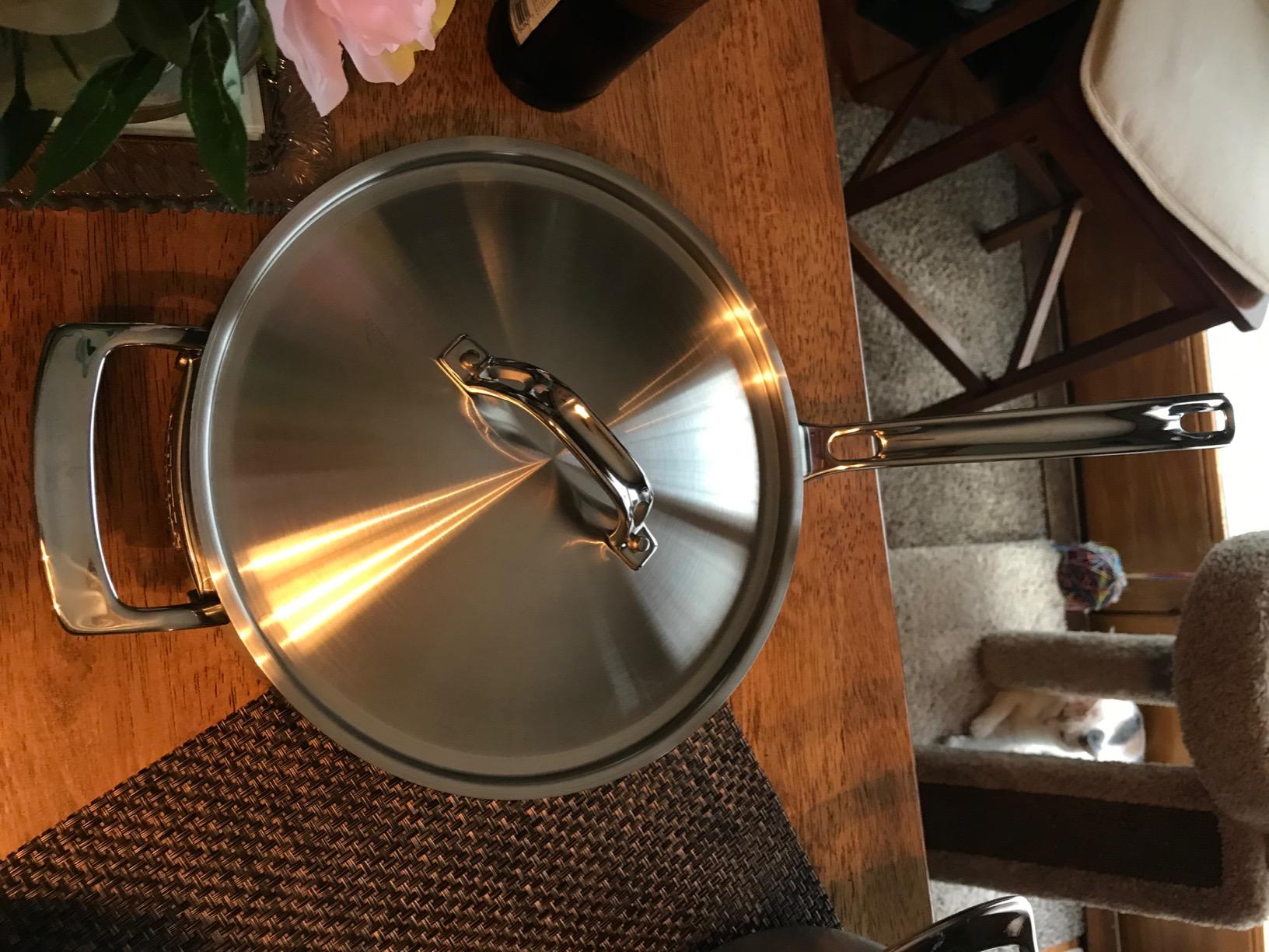 Viking 5-Ply Pots and Pans Set, 5 Piece Stainless Steel Kitchen Cookware, Silver customer photo 1