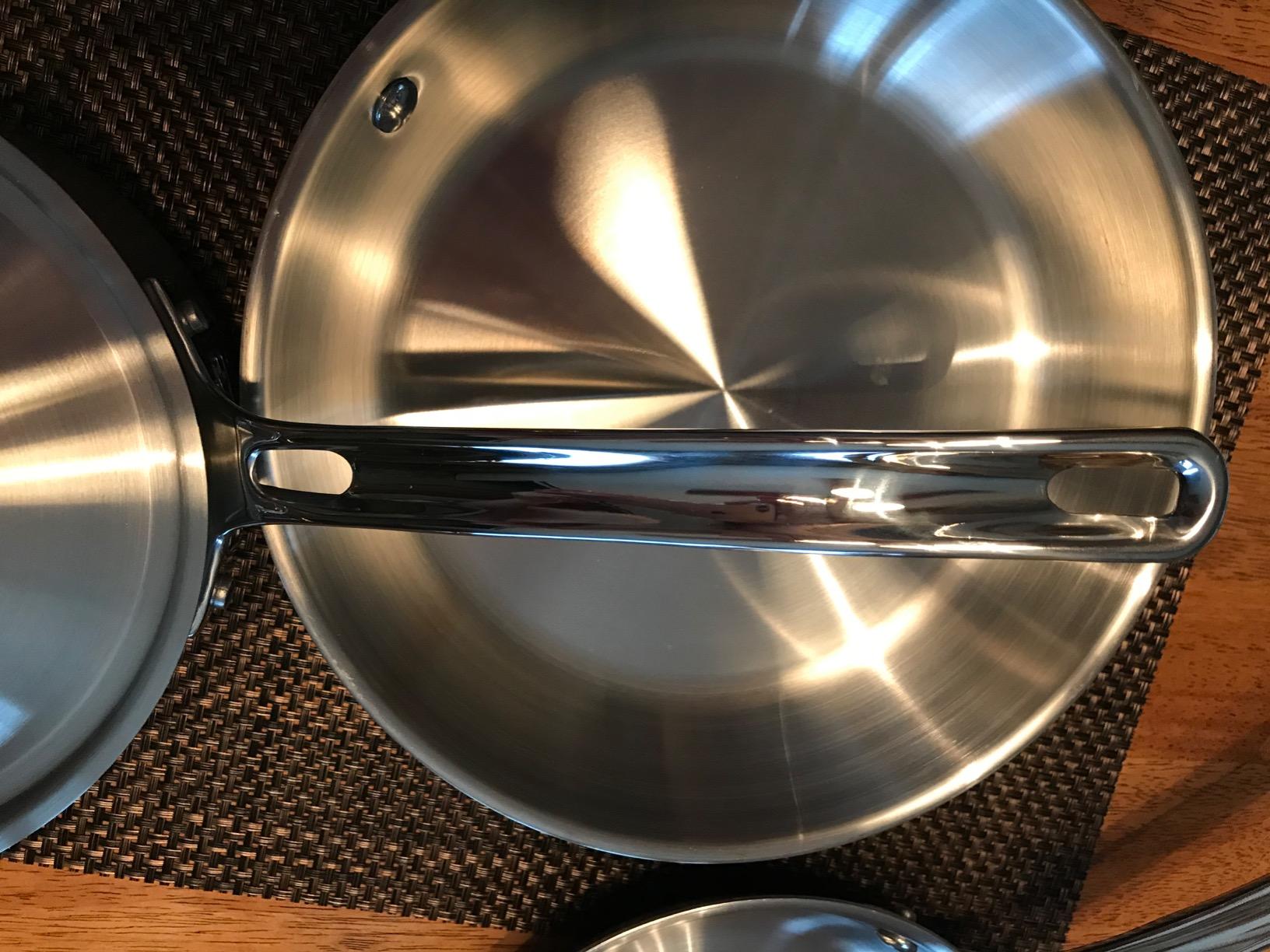 Viking 5-Ply Pots and Pans Set, 5 Piece Stainless Steel Kitchen Cookware, Silver customer photo 2