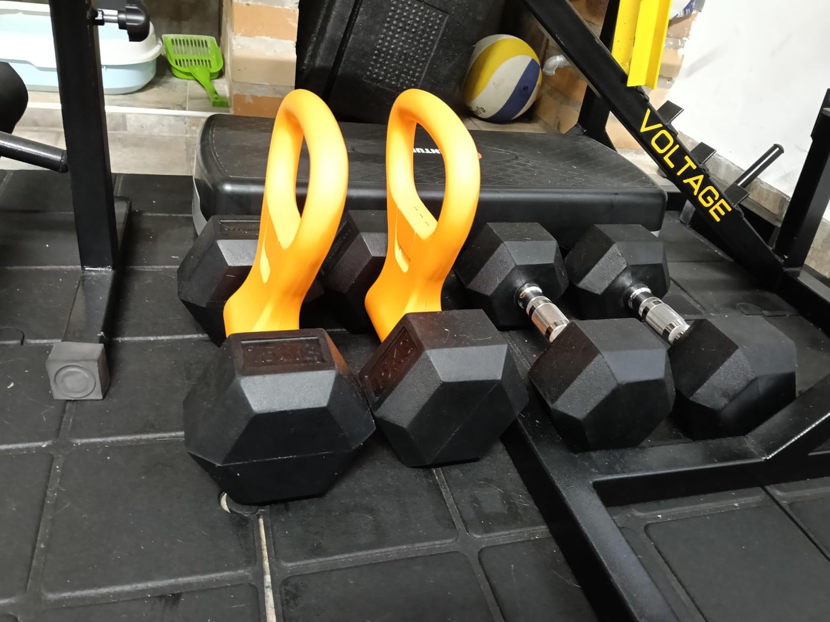 KETTLE GRYP - The Original - As Seen on SHARK TANK! Converts Your Dumbbells Into Kettlebells - Made in the USA - Dumbbell Grip Handle customer photo 2