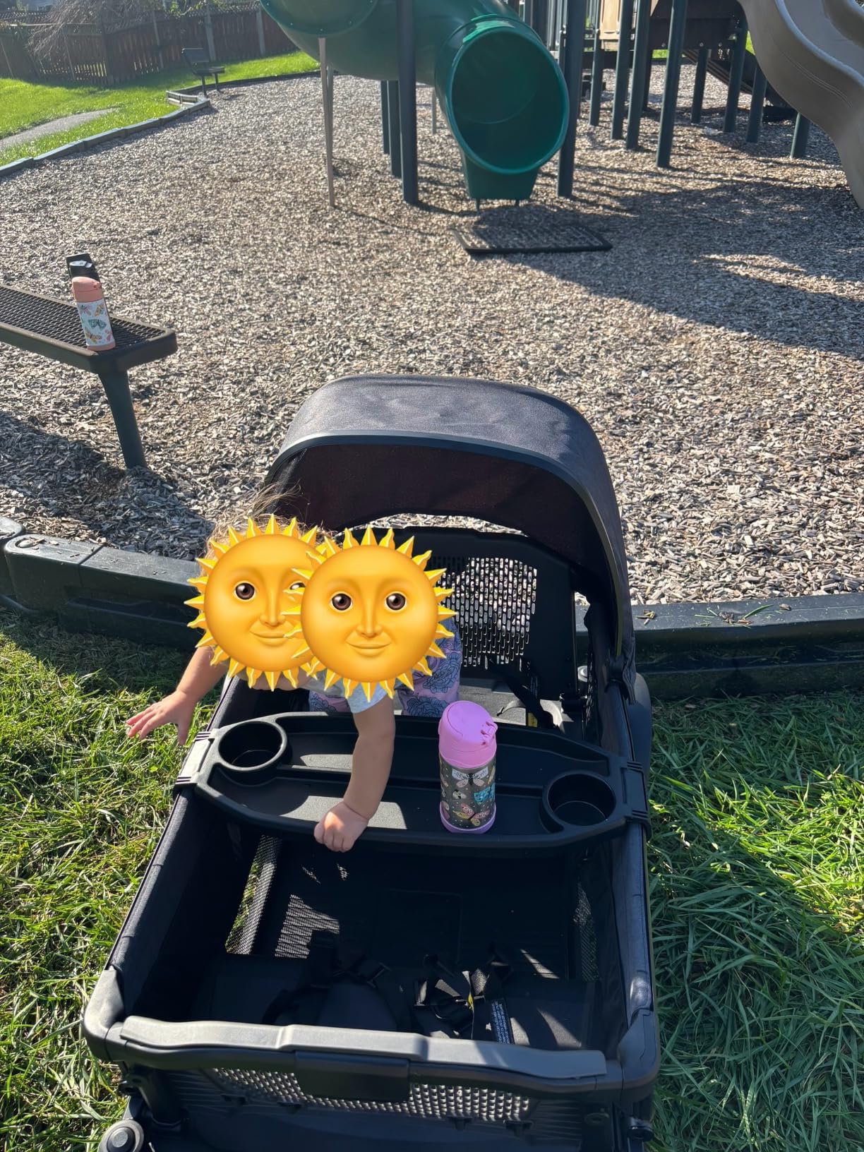 Veer All-Terrain Cruiser | Premium Off-Road Wagon Stroller for Babies, Toddlers, and Kids | Push/Pull/Push-Along Steering for Uneven Terrain | JPMA Certified | Lightweight and Collapsible | 2 Seats customer photo 1
