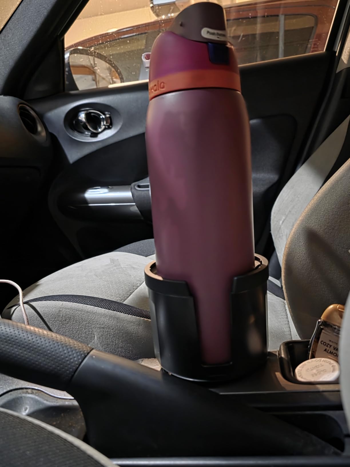 Car Cup Holder Expander Adapter for Large Water Bottles - [Patented & Upgraded] - Holds: Hydro-Flask, Yeti, Nalgene, Owala, 32-40oz - Adjustable Expandable Insert Extender - Universal customer photo 2