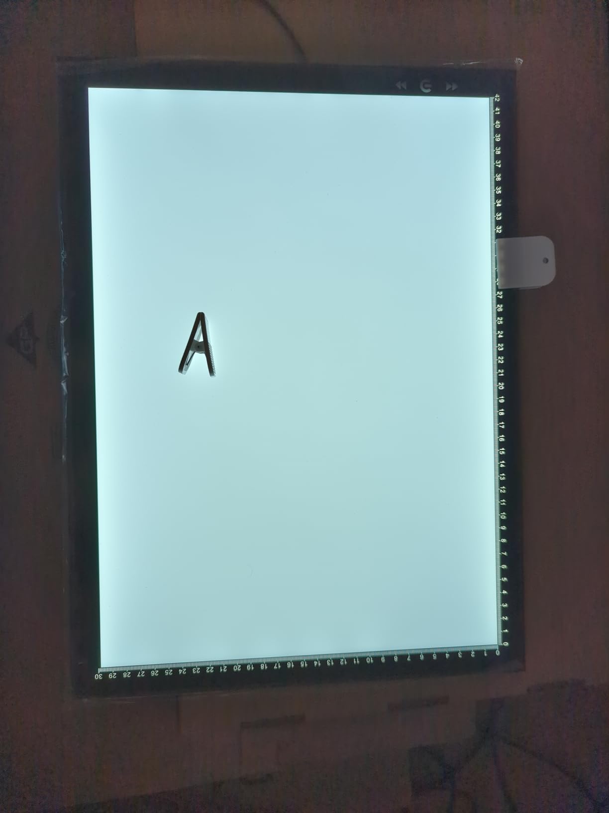 HSK A3 Artist tracing Light Box Copy Table, 12V1A Adapter Power Dimmerable 6000 Lux Lock Button Artcraft Light Pad for Tatto Drawing, Sketching, Animation,Diamond Painting customer photo 2