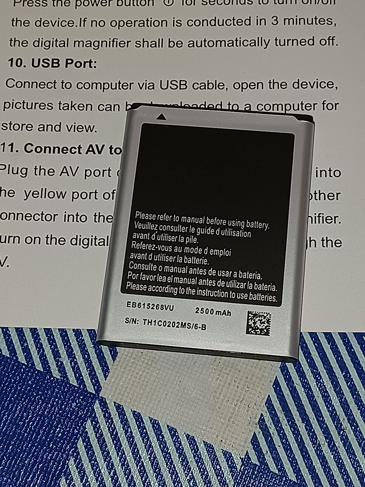 Koolertron Digital Video Magnifier, Handheld Portable Electronic Reading Aid Support AV Output to TV with 4X/8X/16X/32X Zoom Multiple 17 Kinds Color Mode customer photo 2