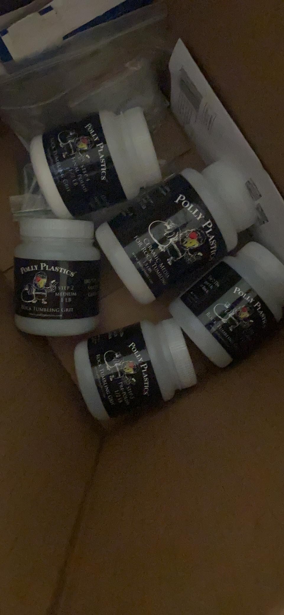 Polly Plastics Rock Tumbler Grit and Polish Refill Media Kit | 4-Steps Supplies for Tumbling and Polishing Stones and Gems | Professionals Adults and Kids | Polish 20lbs of Rocks customer photo 2