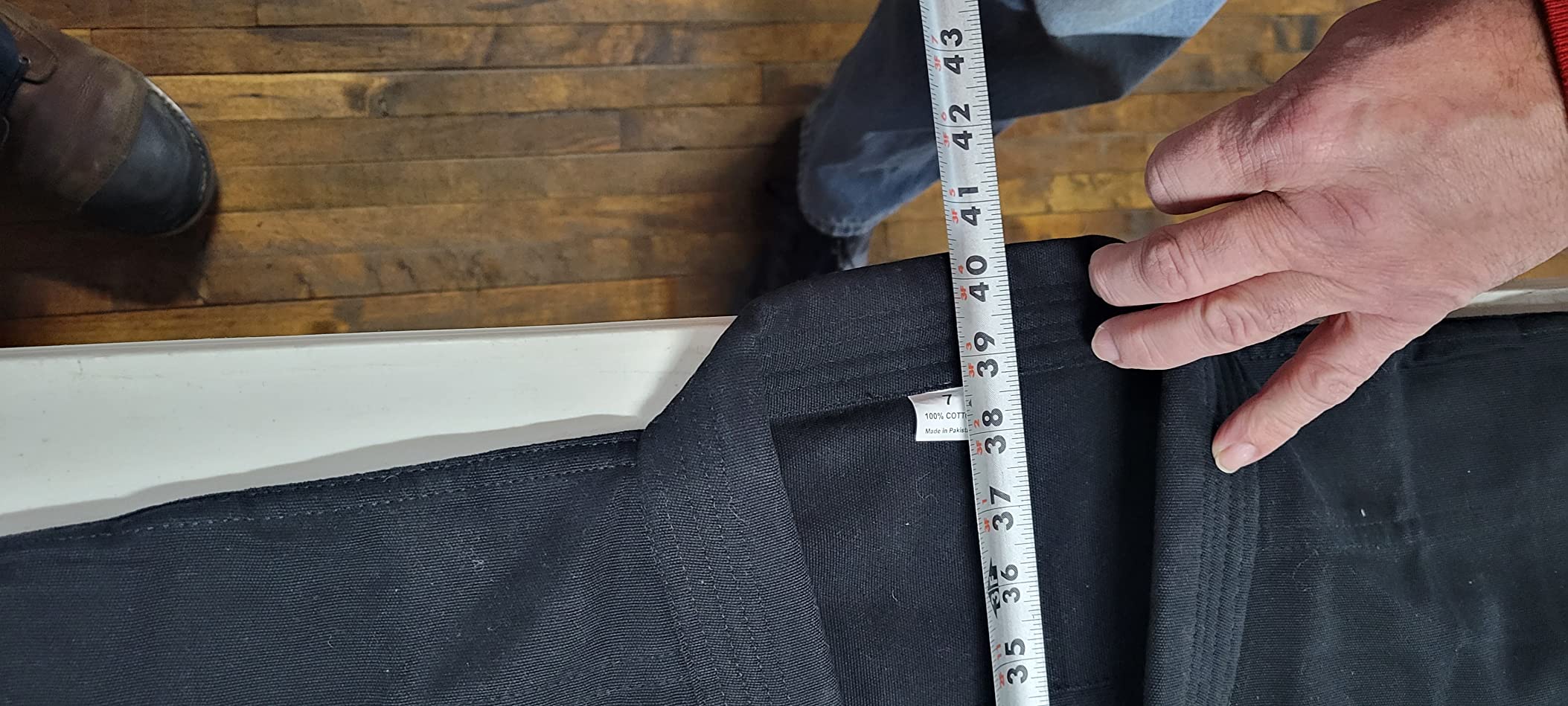 Professional Kimono - Heavyweight Karate Canvas Uniform - 100% Advanced Cotton Karate Gi 12 oz Adult and Kids Black customer photo 2