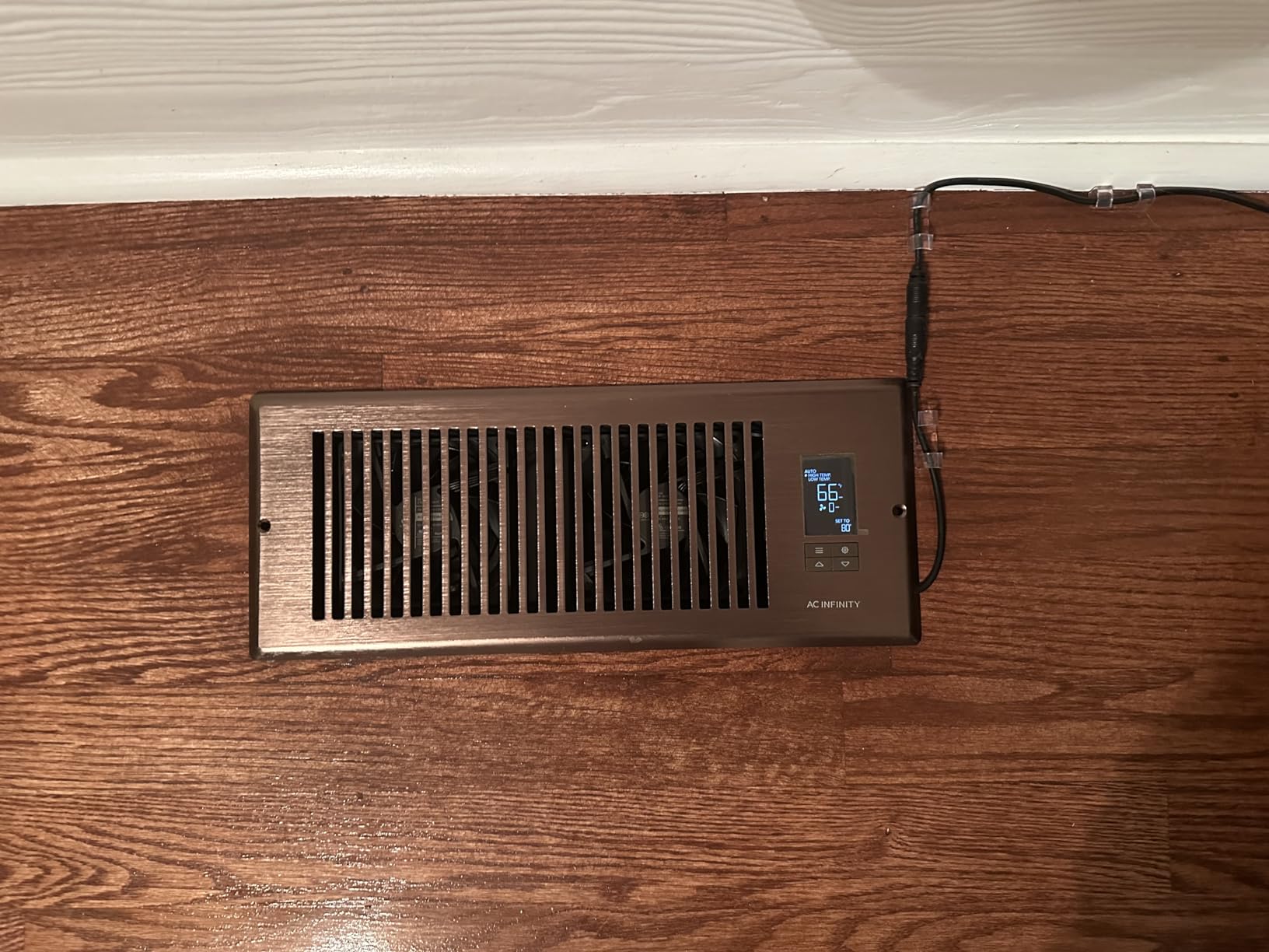 AC Infinity AIRTAP T4 Bronze, Register Booster Fan for 4 x 10 Register Holes, Improves Heating & Cooling Vents, Quiet 10-Speeds, Bluetooth App Control Data Alerts customer photo 1