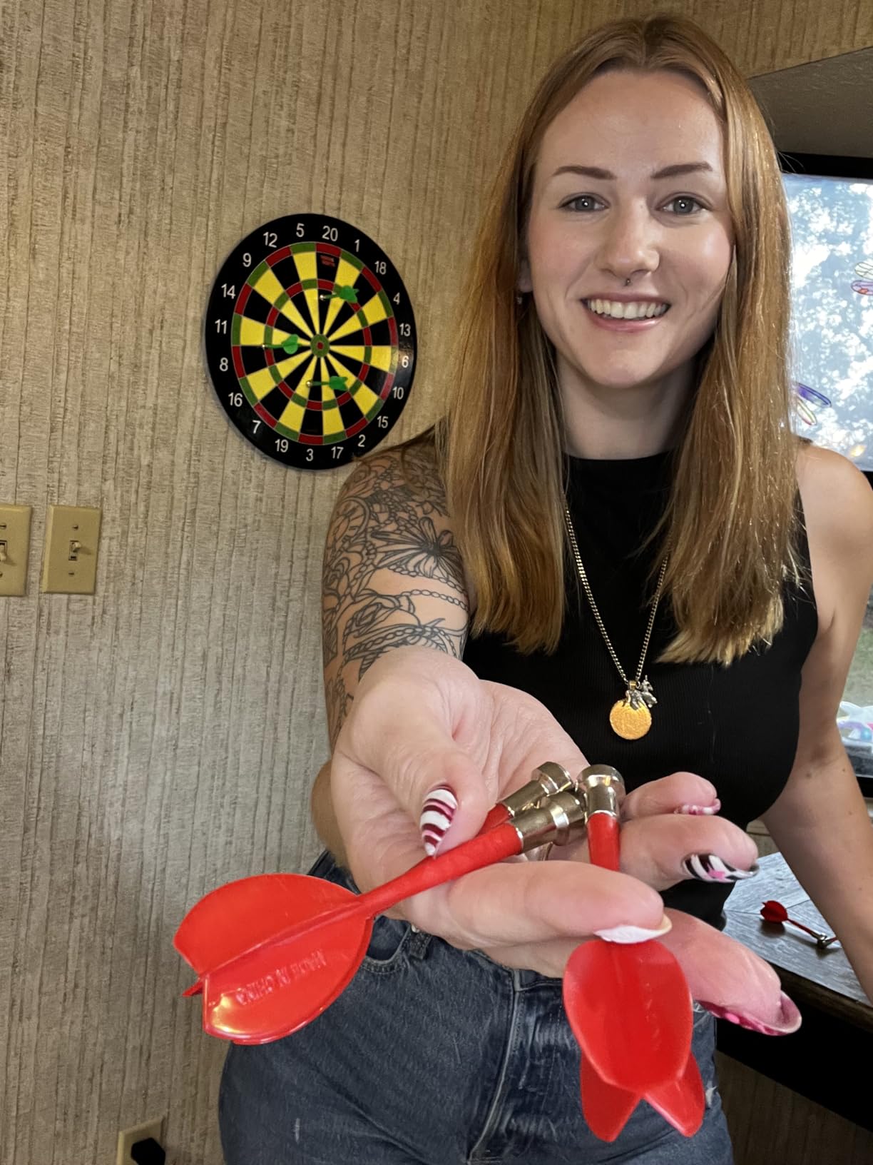 Magnetic Dart Board Game - 12pcs Kids Magnetic Darts Boys Toys Gifts Indoor Outdoor Games for Family and Friends - Safe Dart Game Set for All Ages 5 6 7 8 9 10 11 12 Year Old Kids and Adults customer photo 1