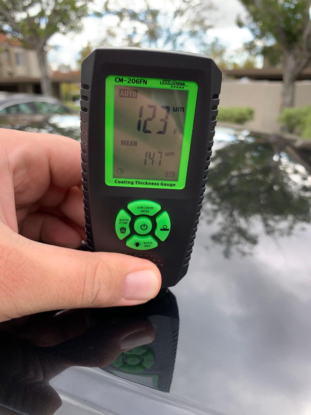 Paint Thickness Gauge - CM-206X Automotive Coating Thickness Meter 0-59.1 mils (0-1500 um), 0.001 mils Resolution, Fe/NFe/Zn Auto Detection customer photo 2