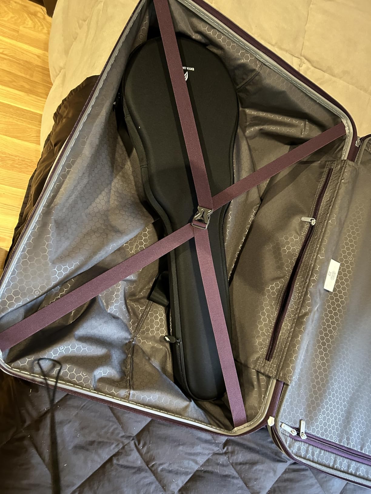 Samsonite Freeform Hardside Carry-On Luggage with Spinner Wheels - Hardshell Suitcase - TSA, Airline-Approved - Expandable Hard Shell, Smooth Rolling Wheels for Lightweight Travel - Navy customer photo 2