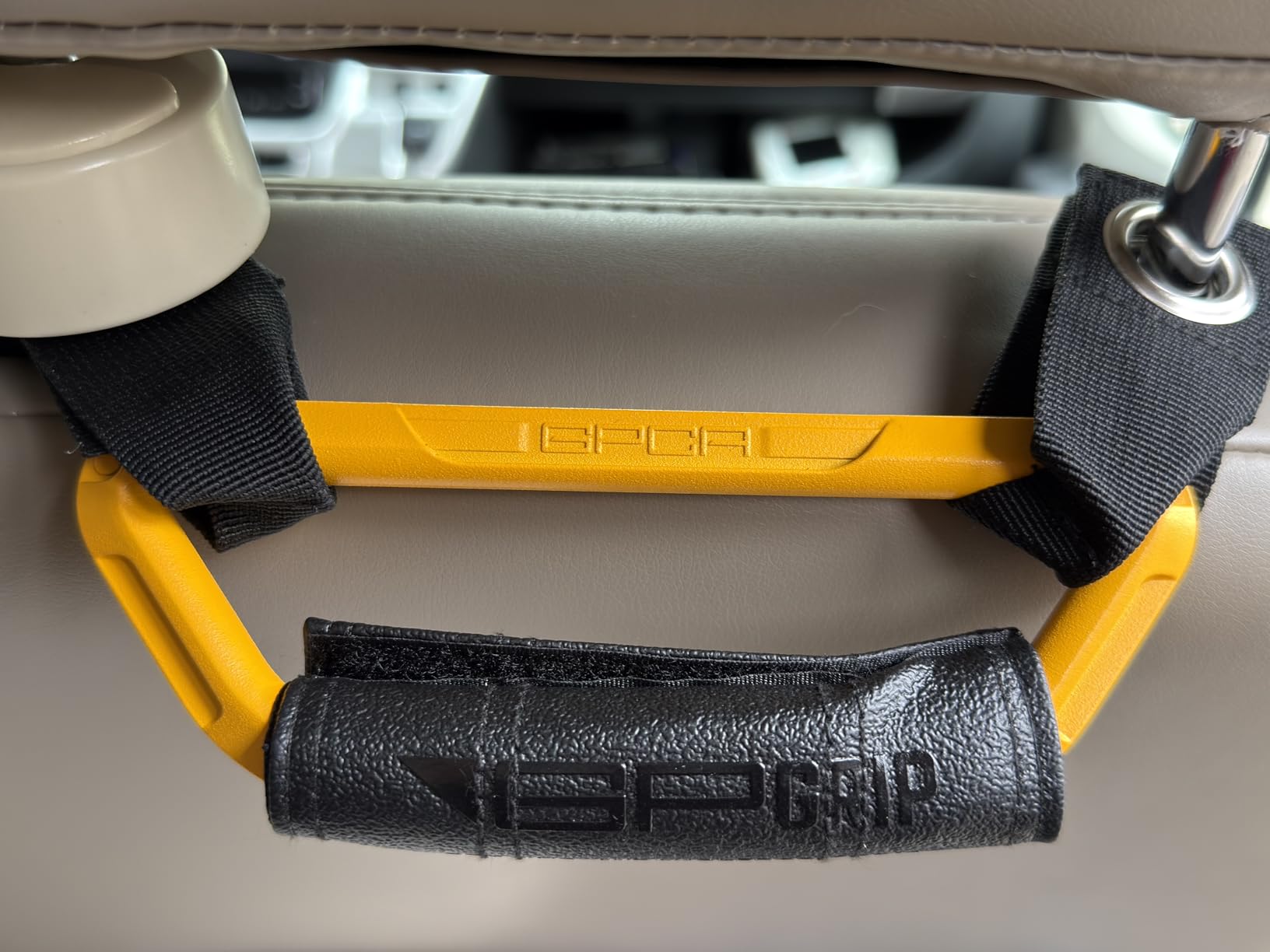 GP BackGrip Pro Headrest Handle for Cars, Jeeps, Trucks, and More, Back Seat Grab Handles and Hand Grips, Patented Jeep Accessories and Car Accessories Easy to Install (2-Pack, Space Grey) customer photo 2