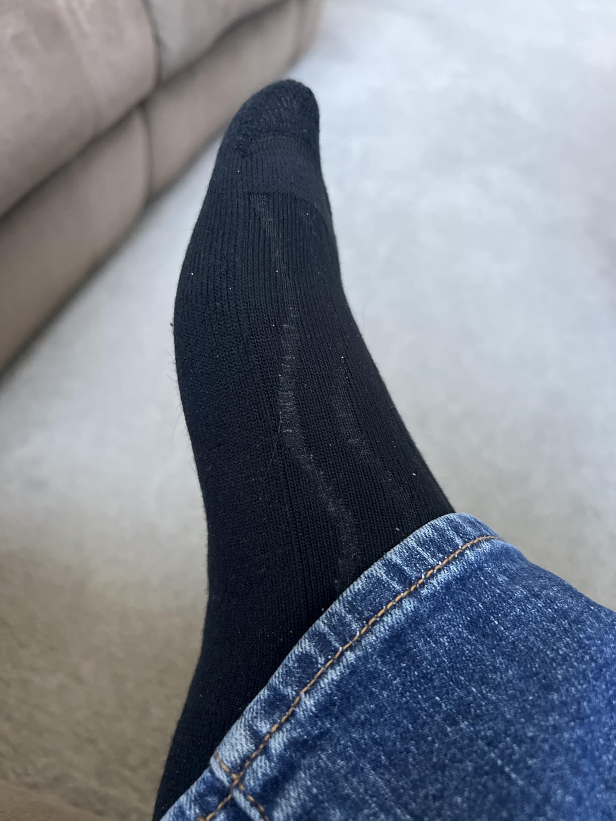 +MD Diabetic Socks for Men Women 6 Pairs,Non-Binding Top Extra Wide Ankle/Crew Socks, for Edema Circulator 9-11 10-13 13-15 customer photo 1