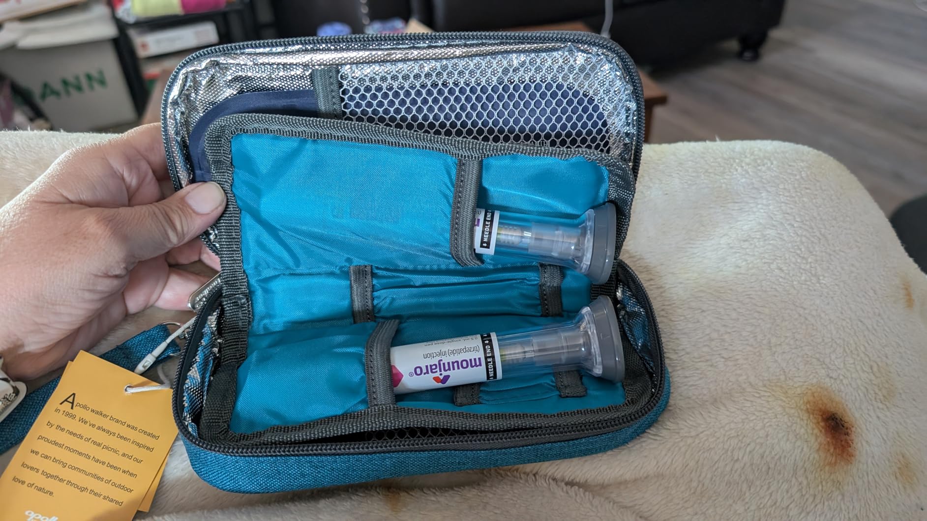 apollo walker Insulin Cooler Travel Case Diabetic Medication Cooler with Ice Packs and Insulation Liner insulin cooler travel case tsa approved customer photo 1