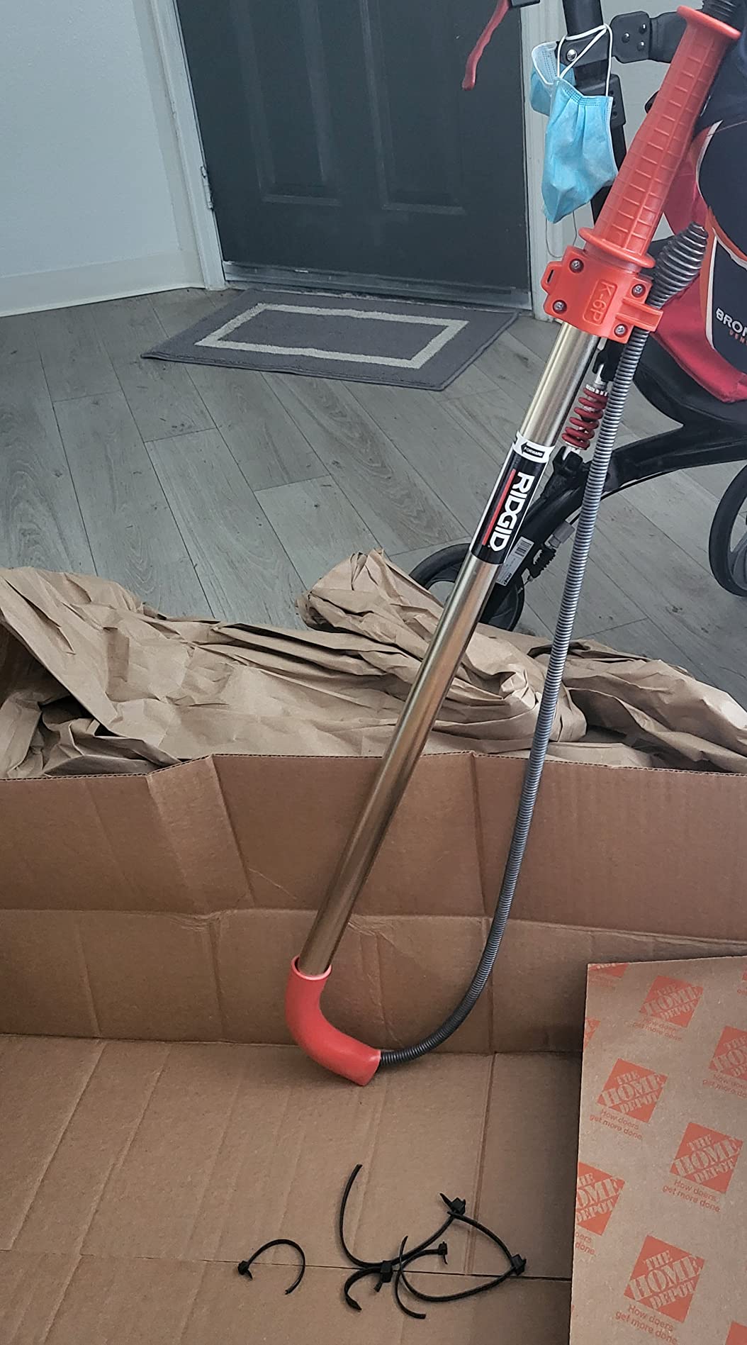 RIDGID 56658 K-6P 6' Toilet Auger w/Bulb Head customer photo 2
