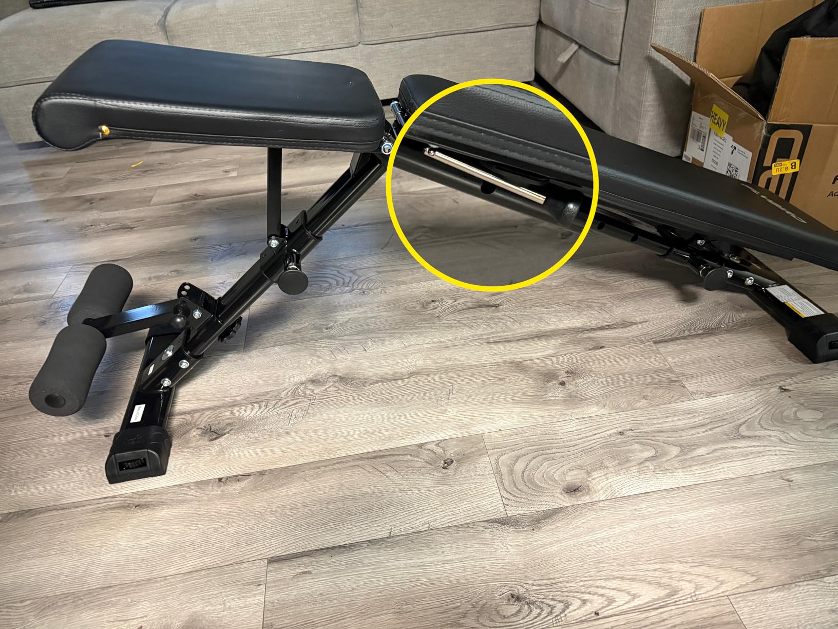 FLYBIRD Adjustable Weight Bench, ASTM-Certified 800LBS Workout Bench Foldable for Home Gym, 90 to -30 FID and 30in Extended Backrest for Bench Press Strength Training Exercise customer photo 2