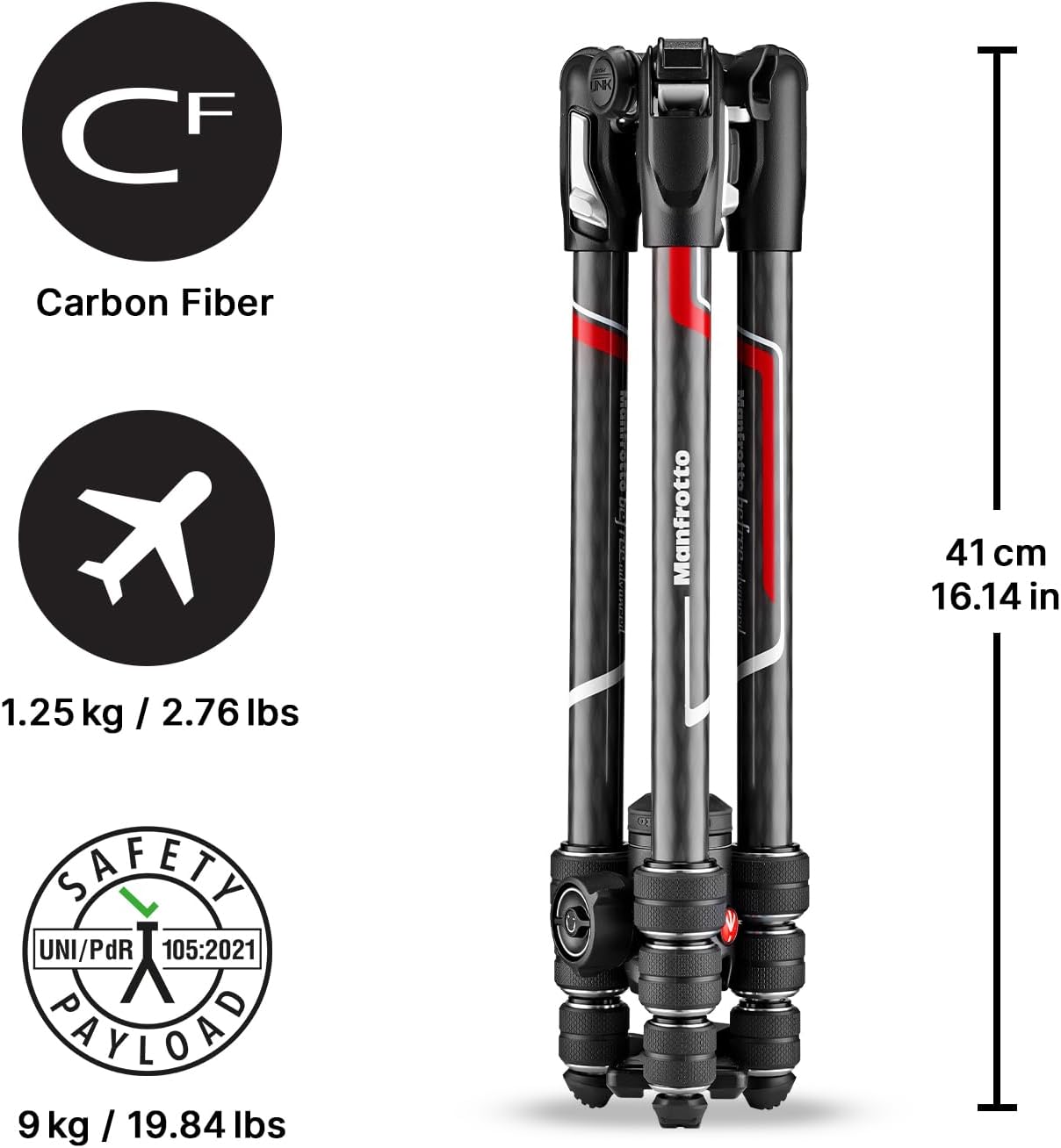 Manfrotto Befree Advanced Twist Camera Tripod Kit, Travel Tripod Kit with Fluid Head and Twist Closure, Carbon Fiber customer photo 2