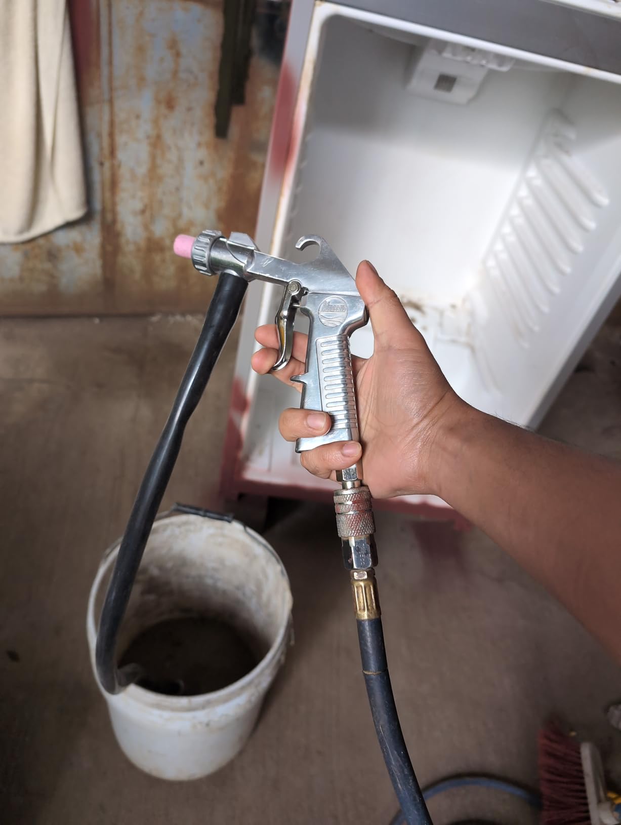 Sand Blaster Kit Blasting Sandblaster Siphon Feed Gun Nozzle Rust Remove Abrasive Sand Blasting for Sandblast Cabinets customer photo 1