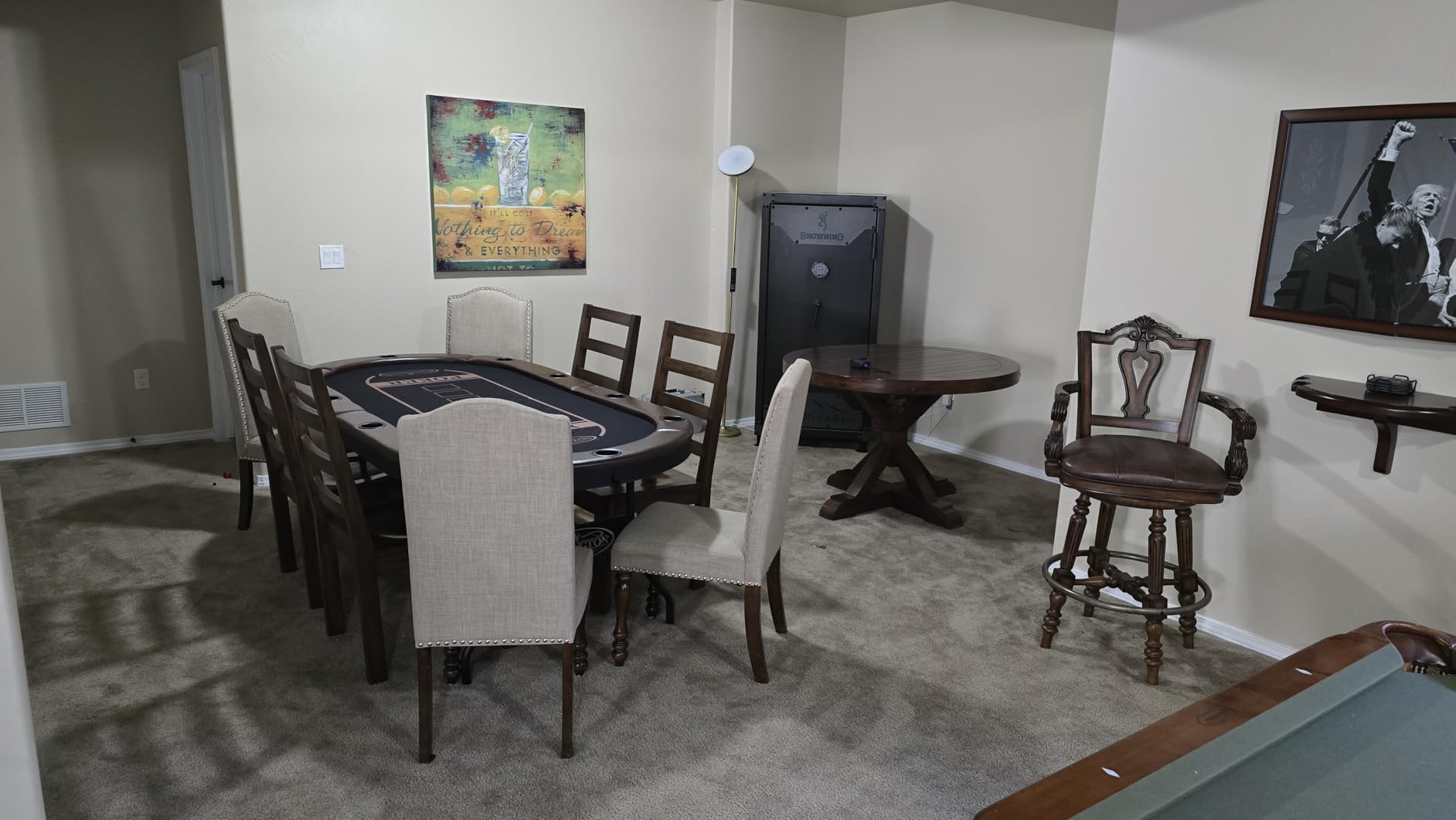 Barrington Poker Multiple Styles Folding Poker Table and Poker Table Top/Dining Table Collection, Durable Padded Rail Tables with Felt Playing Surface, Perfect for Texas Hold'em Games customer photo 1
