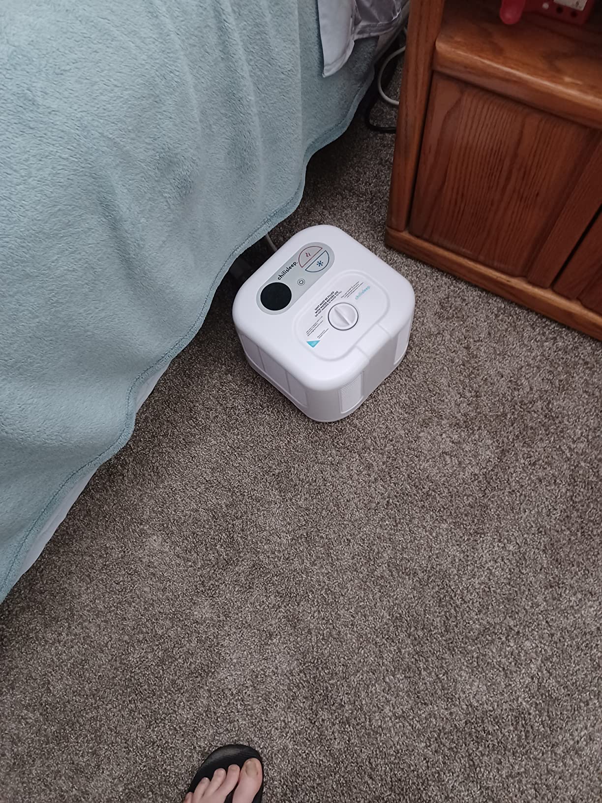 Chilipad Cube Bed Cooling System - Cooling & Heating Mattress Topper, ME Half Queen Bedsize, Model: CP500 customer photo 2