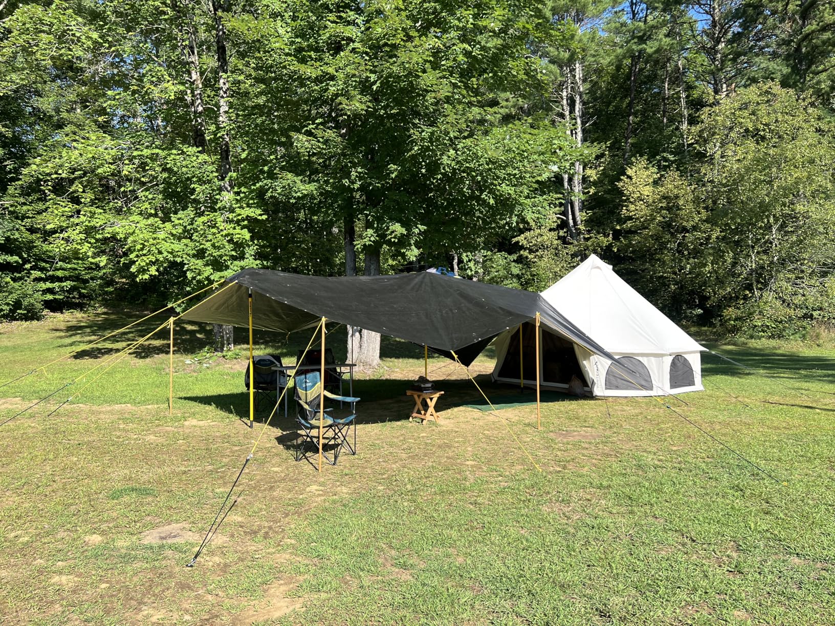 WHITEDUCK Avalon Canvas Bell Tent - Luxury All Season Tent for Camping & Glamping Made from Premium & Breathable 100% Cotton Canvas w/Stove Jack, Mesh customer photo 1