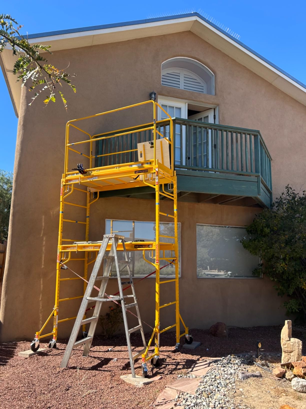 Metaltech Scaffolding Platform with Trap Door - 67in.W x 29in.D, Model Number I-CISPT customer photo 1