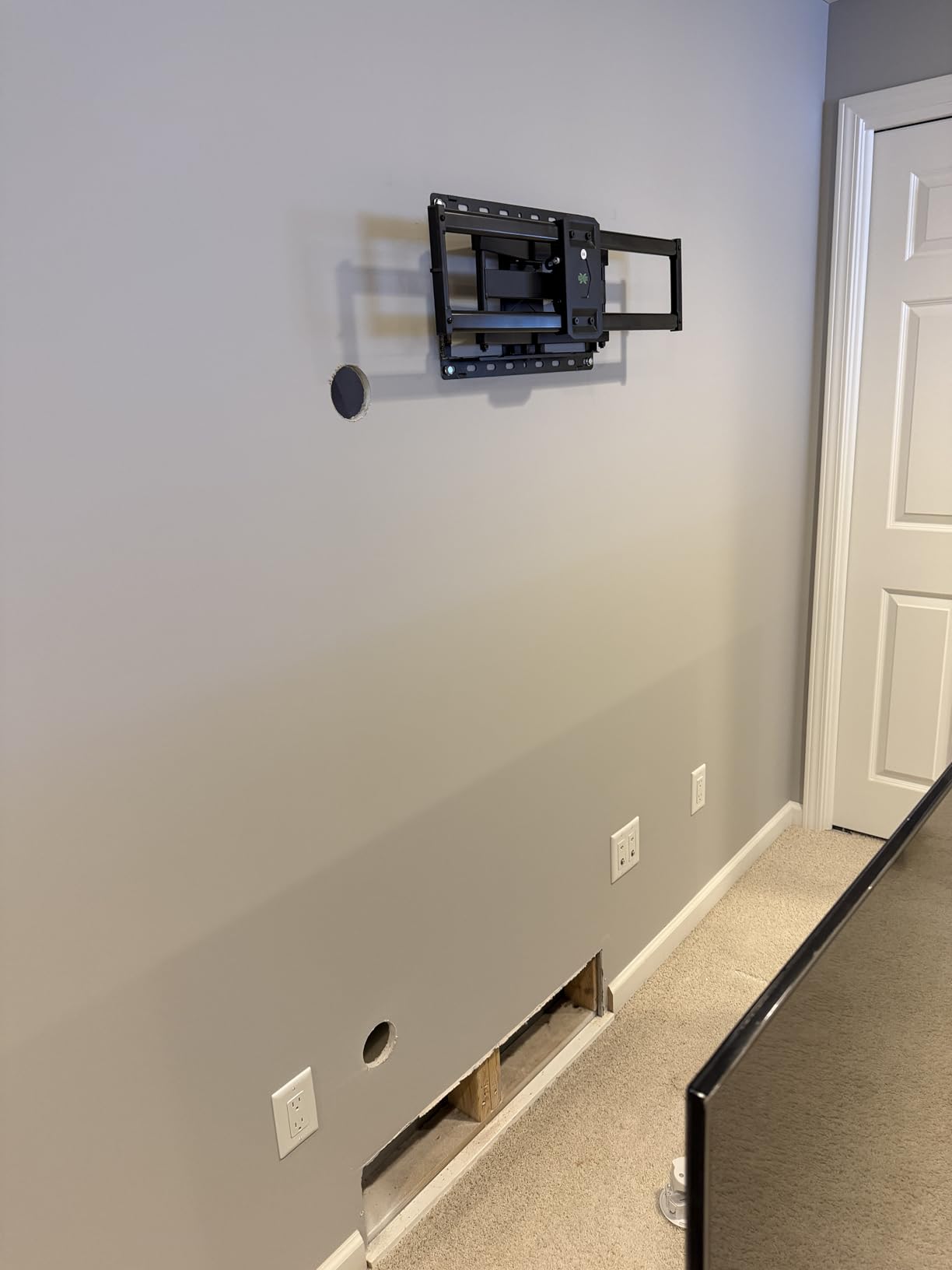 ECHOGEAR in-Wall Cable Management Kit for Power & Low Voltage Cords - Hide TV Wires Behind The Wall - Includes 3.75
